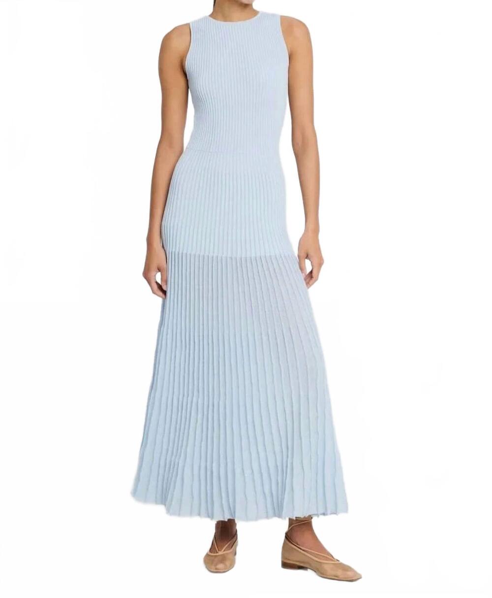 NEW CLEA arabella knit dress in mineral blue